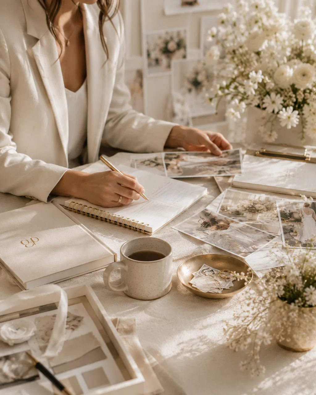 Editorial illustration accompanying the practical decision guide on whether to hire a wedding planner.